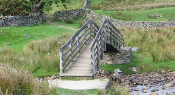 small bridge over Cam Beck