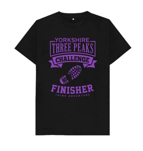 Yorkshire Three Peaks T-shirt Purple