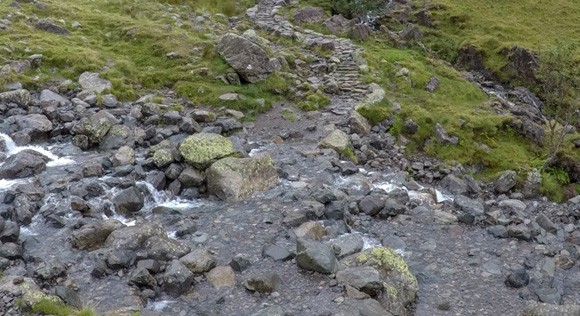 Lingmell Gill crossing 2