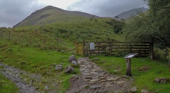 Small gate on Scafell Pike route