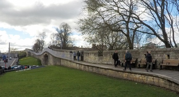 First section of the york walls