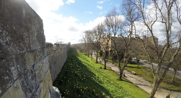 Outside of the York Walls