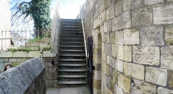 Stairs leading away from Micklegate