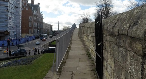 Start of the York walls