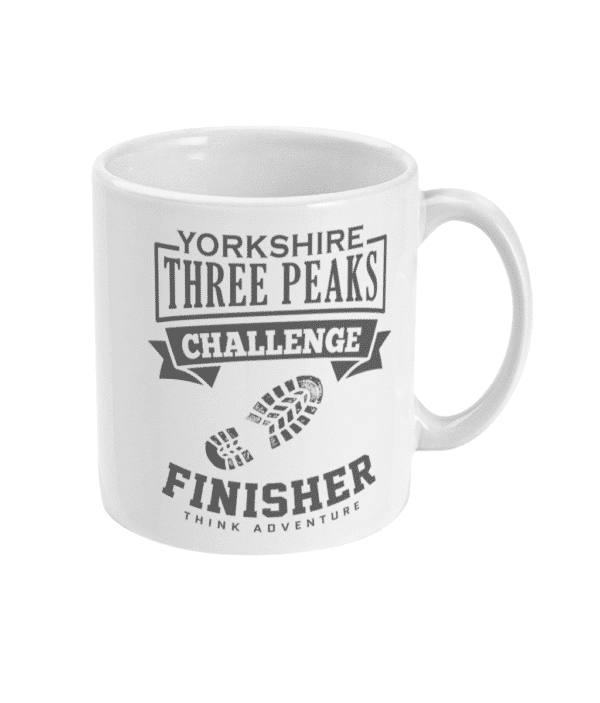 Yorkshire Three Peaks Grey Mug Right