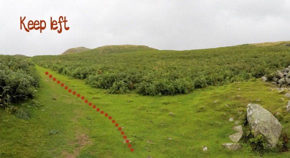 Keep left up Hallin Fell