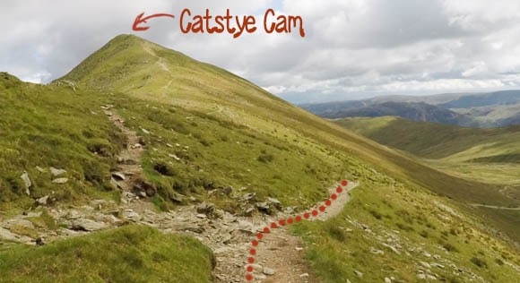 Catstye Cam from route from Swirral Edge