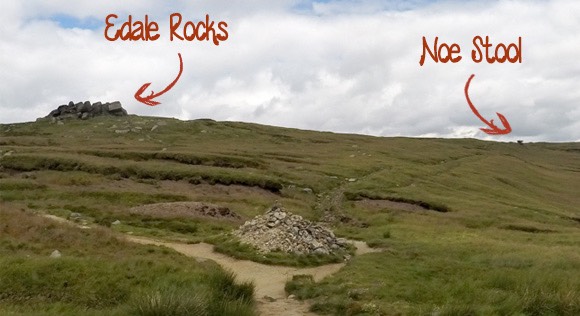 Edale Rocks and Noe Stool Split Path