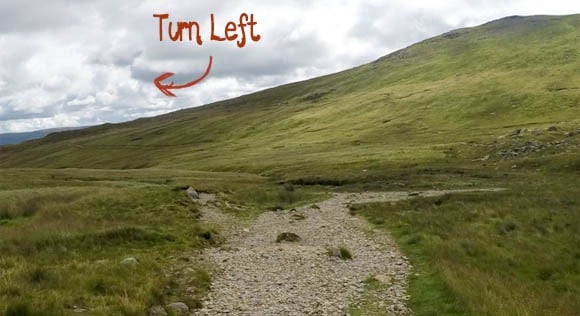 Left Turn away from Red Tarn