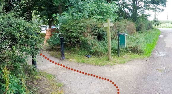 Left turn back to National Trust car park