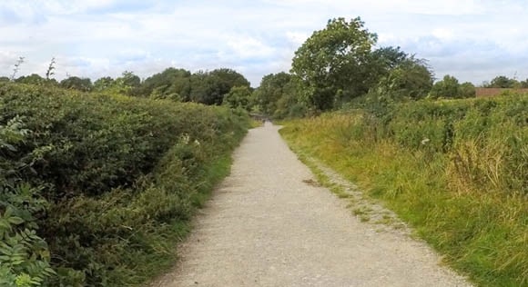 Path leading back to National Trust car park