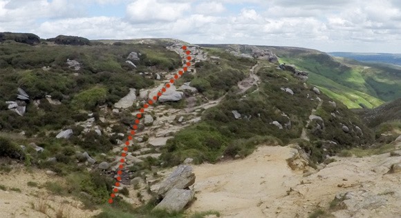 Path through Grindsbrook Clough