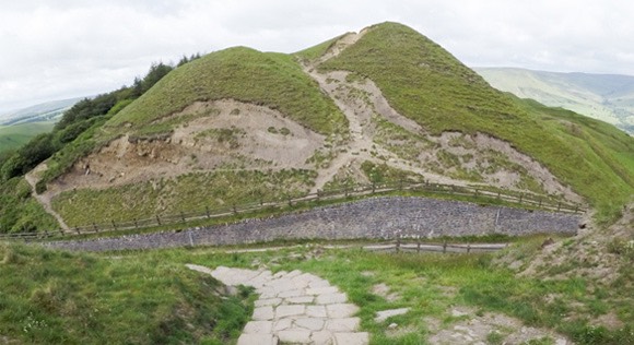 Road at the bottom of Mam Tor