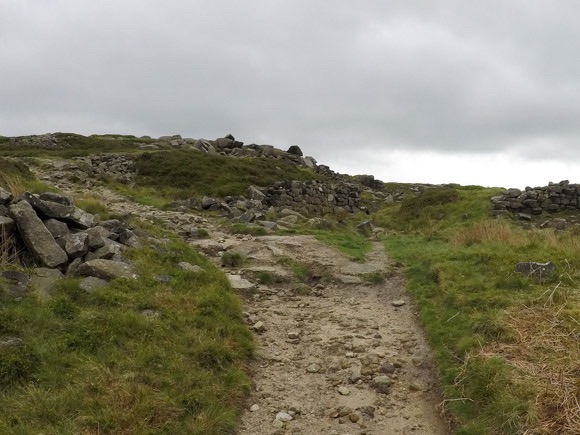 Rocky path towards stanage edge