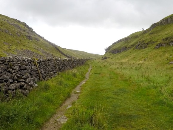 Route leading to Malham Cove