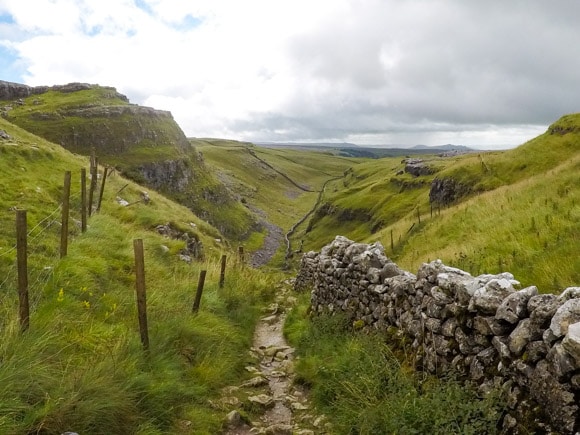 Scenic path to Malham Cove