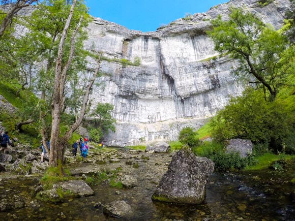 The bottom of Malham Cove