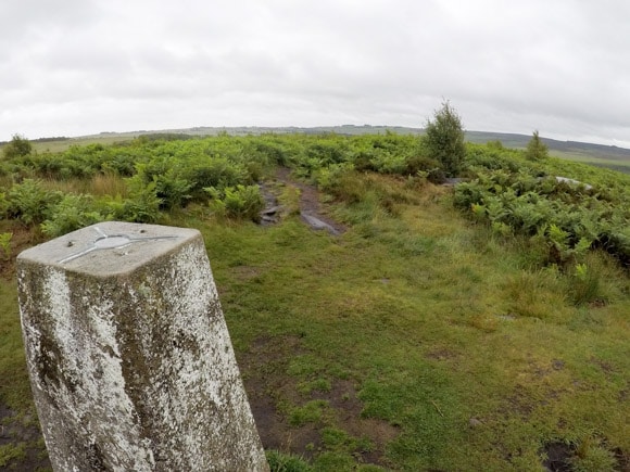 Trig at top of Birchens Edge