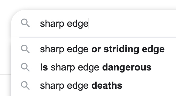 is sharp edge dangerous