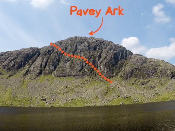 Jacks Rake Route up Pavey Ark 1