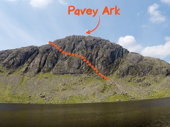 Jacks Rake Route up Pavey Ark