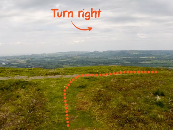 Turn right towards Wainstones