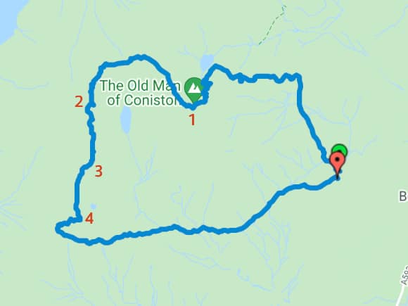 Old Man of Coniston Route